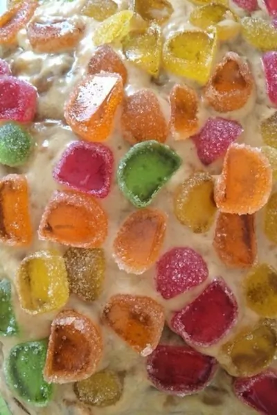 Торт сметанно-банановый с мармеладом