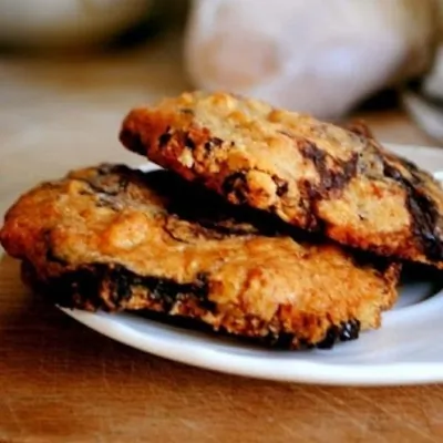 Банановое печенье с шоколадом