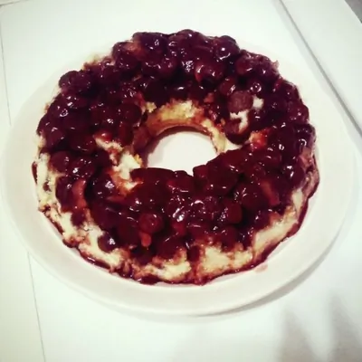 Вишневый кекс без яиц