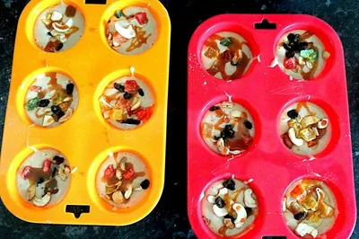 Маффины с цукатами и орехами