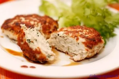 Котлеты куриные с чесноком