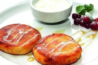 Сырники с кленовым сиропом