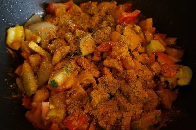 Овощное рагу со сладким бататом