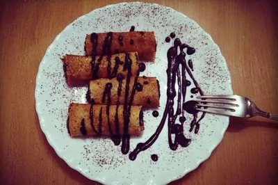 Блины с маком и домашним шоколадом