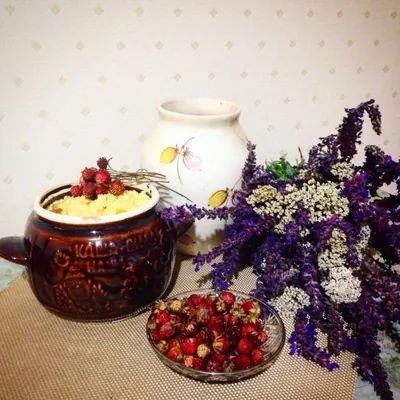 Каша пшенная с курагой и тыквой