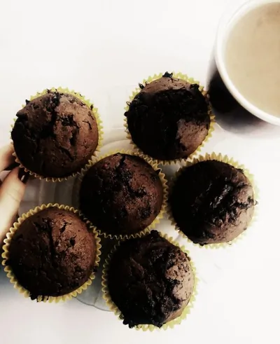 Райские шоколадные маффины с кусочками шоколада