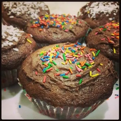 Шоколадные маффины с шоколадом