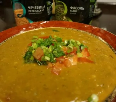 Дал с машем и чечевицей