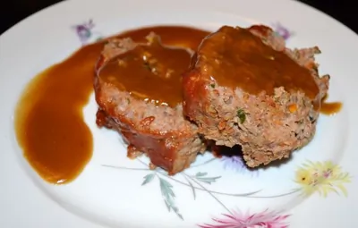 Мясной хлеб (meatloaf) с подливом