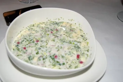 Окрошка на сыворотке