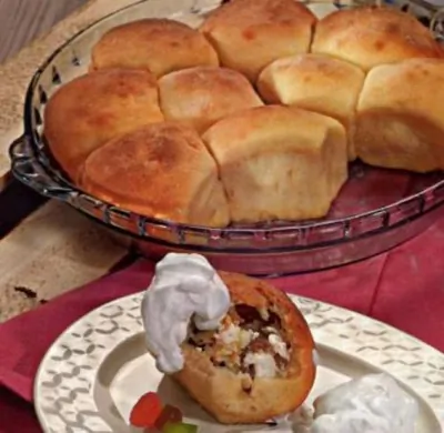 Разборный пирог с творогом