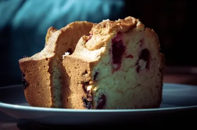 Кекс с клюквой