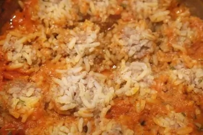 Мясные тефтели-ежики