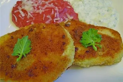 Жареная кольраби с сыром