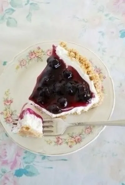 Черничный чизкейк без выпечки