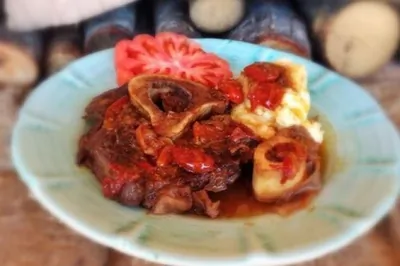 Оссобуко классическое с красным вином