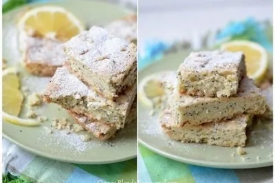 Лимонные квадратики с маком
