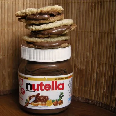 Овсяное печенье с нутеллой