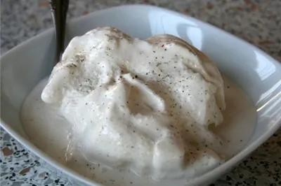 Домашнее ванильное мороженое