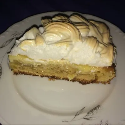 Творожный пирог с меренгой