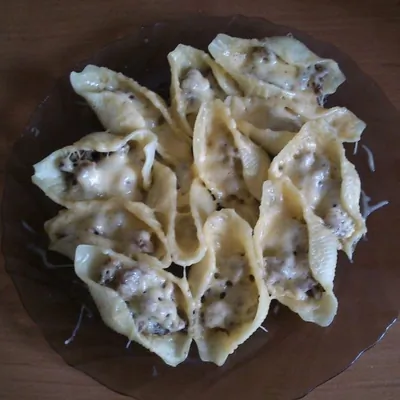 Ракушки, фаршированные мясом