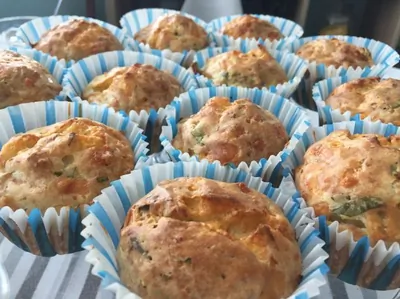 Куриные маффины с сыром