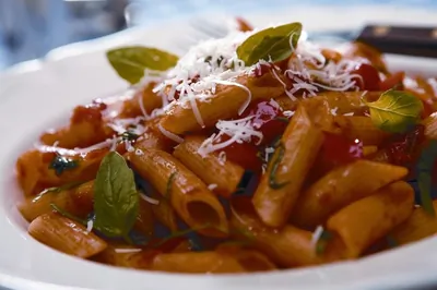 Пенне арраббьята (томатно-овощная паста)