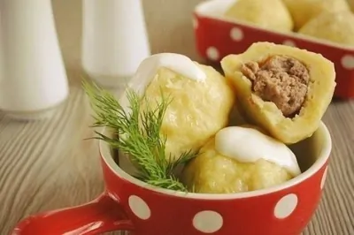 Клецки с мясом