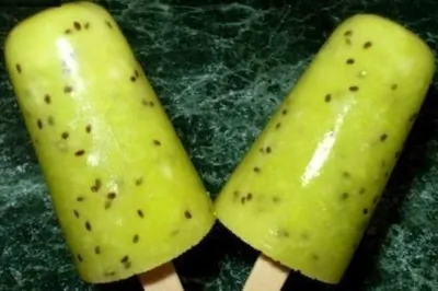 Мороженое из киви и апельсинов