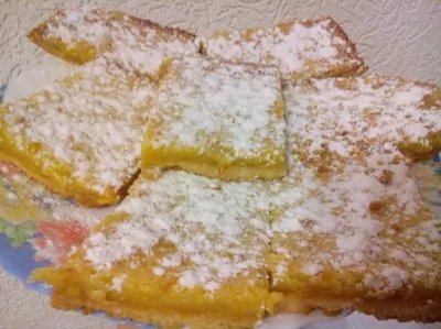 Цитрусовый торт в сахарной пудре