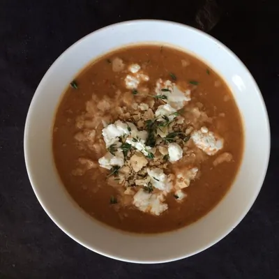 Крем суп из запеченных баклажанов