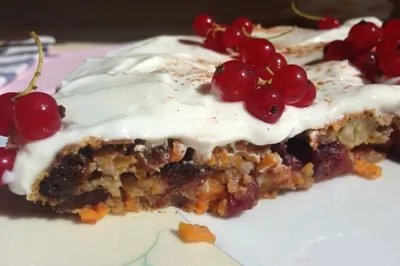 Морковный пирог с творожным кремом