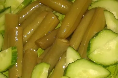 «Быстрая» маринованная стручковая фасоль