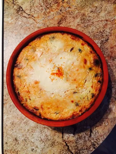 Пряная творожная запеканка с тыквой