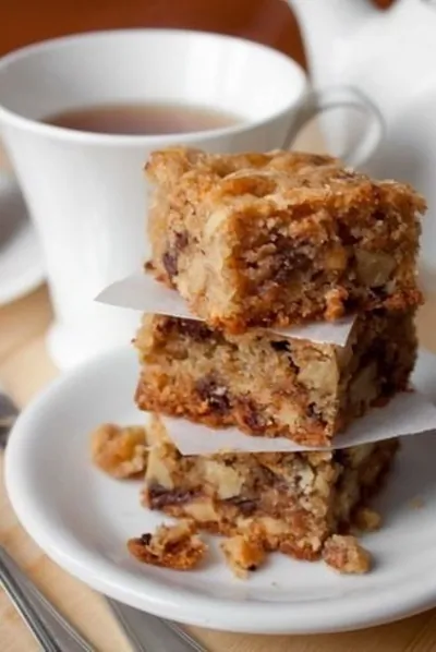 Блонди с грецкими орехами и шоколадом