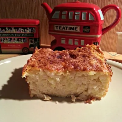 Рисовая запеканка с кабачками и сыром