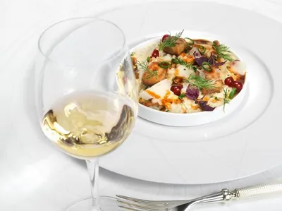 Ризотто из перловки с фуа-гра