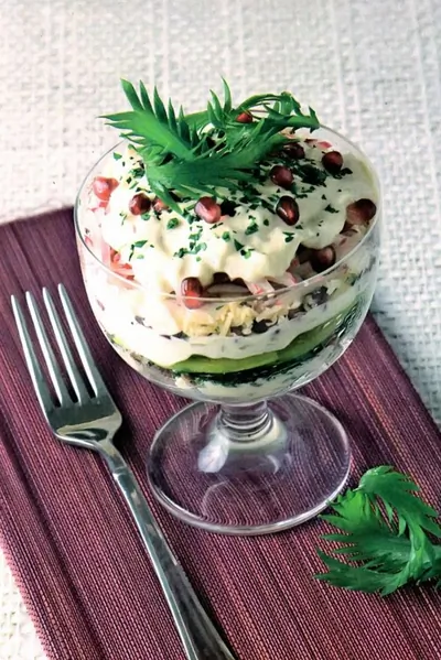 Салат с бараниной и гранатом