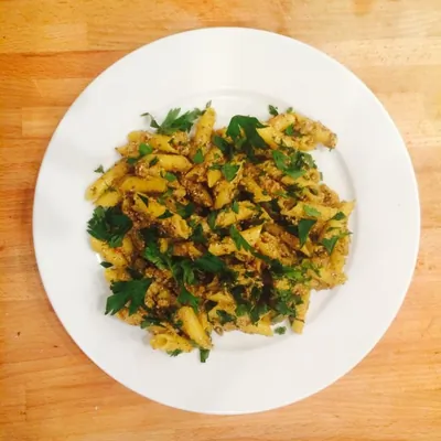 Пенне с песто из вяленых помидоров