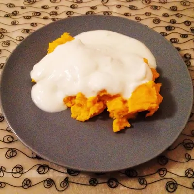 Тыквенная запеканка с йогуртом