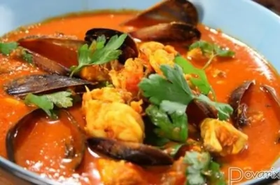 Буйабес по марсельски с мидиями и креветками