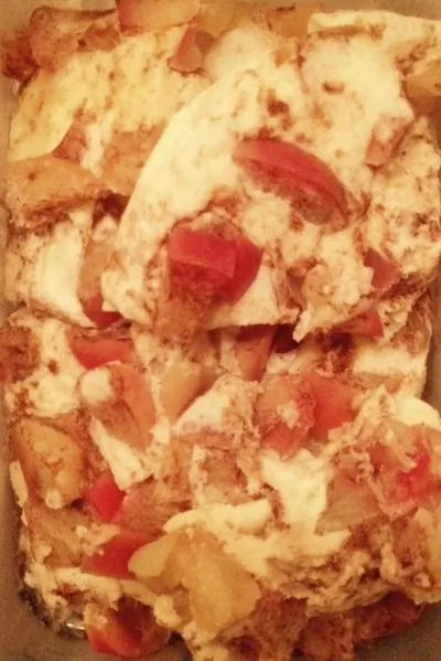 Шарлотка без муки с корицей