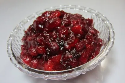 Классический клюквенный соус с соком лимона и апельсина