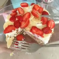 Фитнес блинчики с творожной начинкой и фруктами