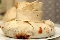 Мясо в армянском лаваше