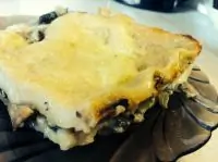 Лазанья с шампиньонами и сыром
