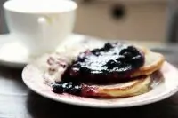 Оладьи с черникой