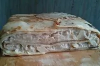 Блинный пирог с яблоками