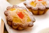 Кокосовые кексы с ананасом и папайей