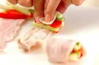 Свиные рулетики с овощами